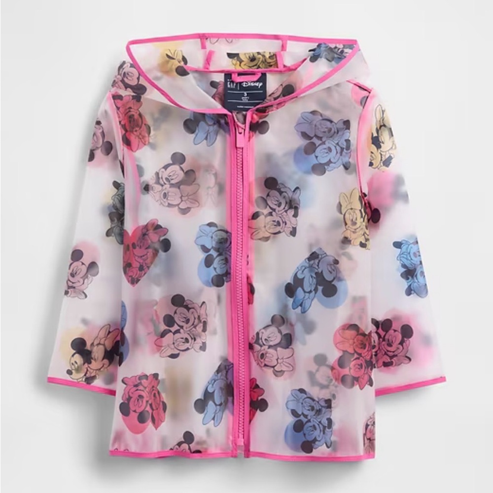 Gap x Disney Kids Swim Coverup - Pink and Multicolor Mickey Design